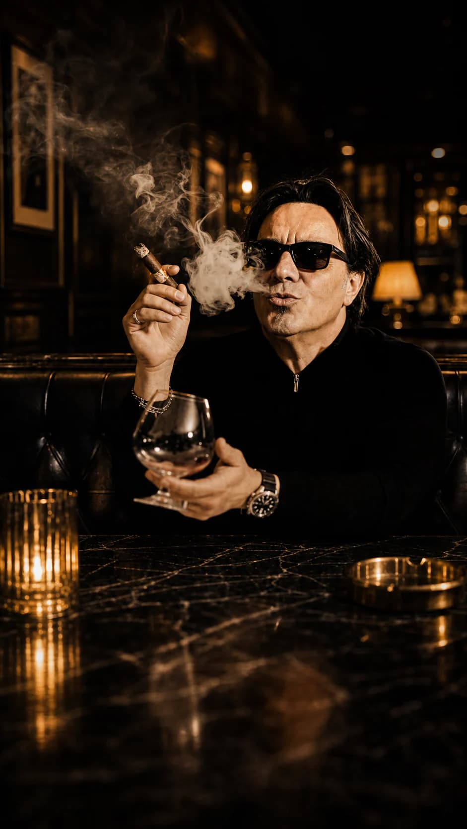 Gastronom von Osteria Da Pietro in cinematic luxury restaurant atmosphere